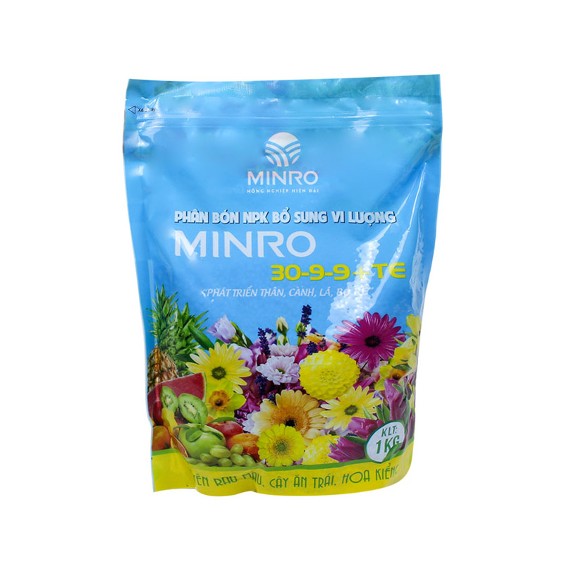 Phân bón NPK bổ sung vi lượng Minro 30-9-9 +TE (200gr - 1kg)